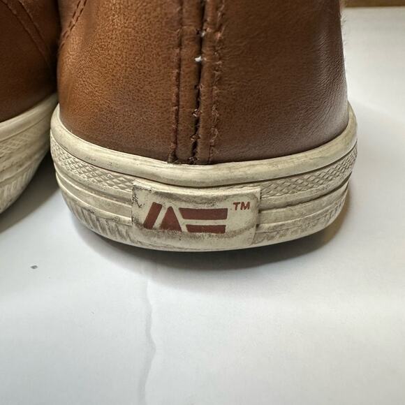 AMERIiCAN EAGLE LACE UP BROWN FAUX LEATHER SNEAKERS Size 7 M - Picture 6 of 7